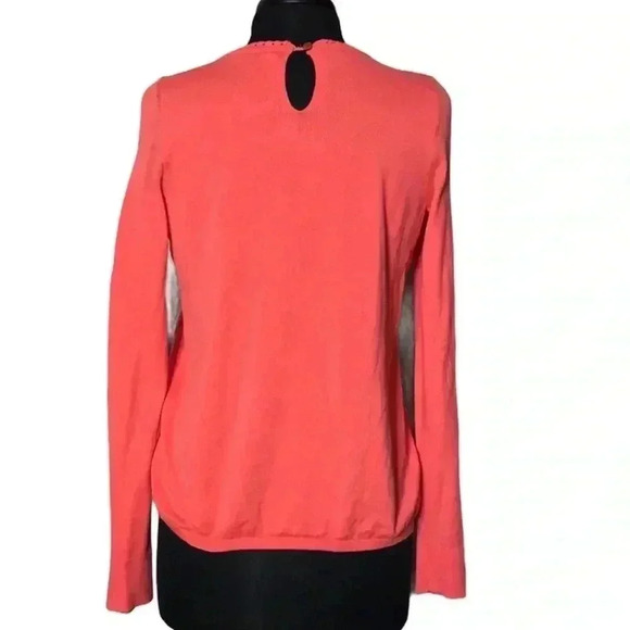 Moth Ribbed Pleated Front Lightweight Sweater Size S - Picture 2 of 5